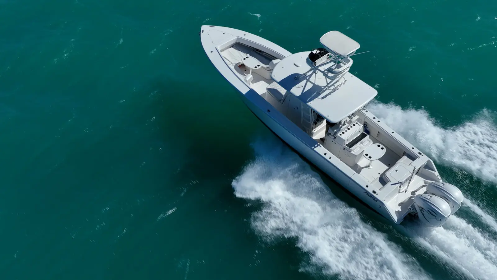 Aerial view of the Jupiter 38 HFS underway